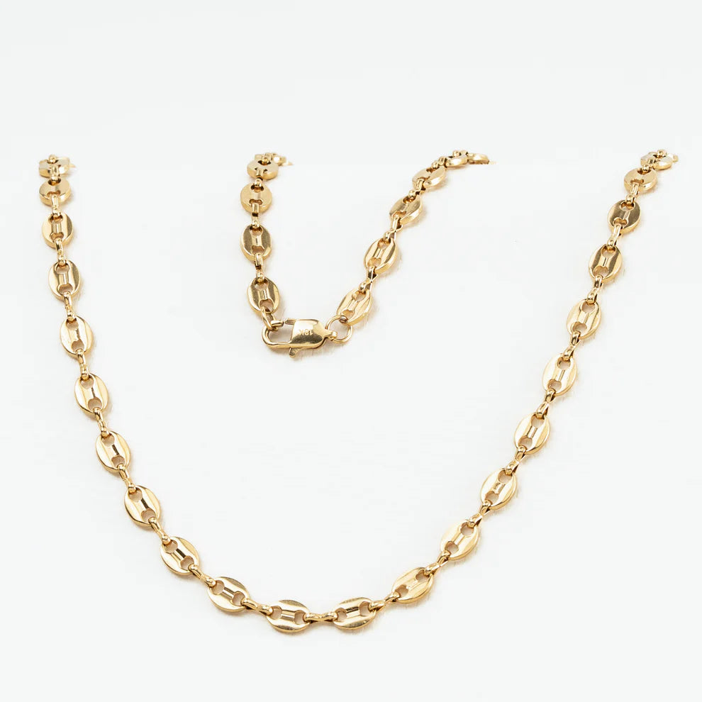 Cadena Tipo G o Grano de Cafe Hombre