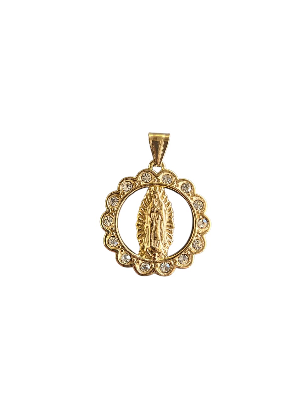 Dije Virgen Piedras Brillantes
