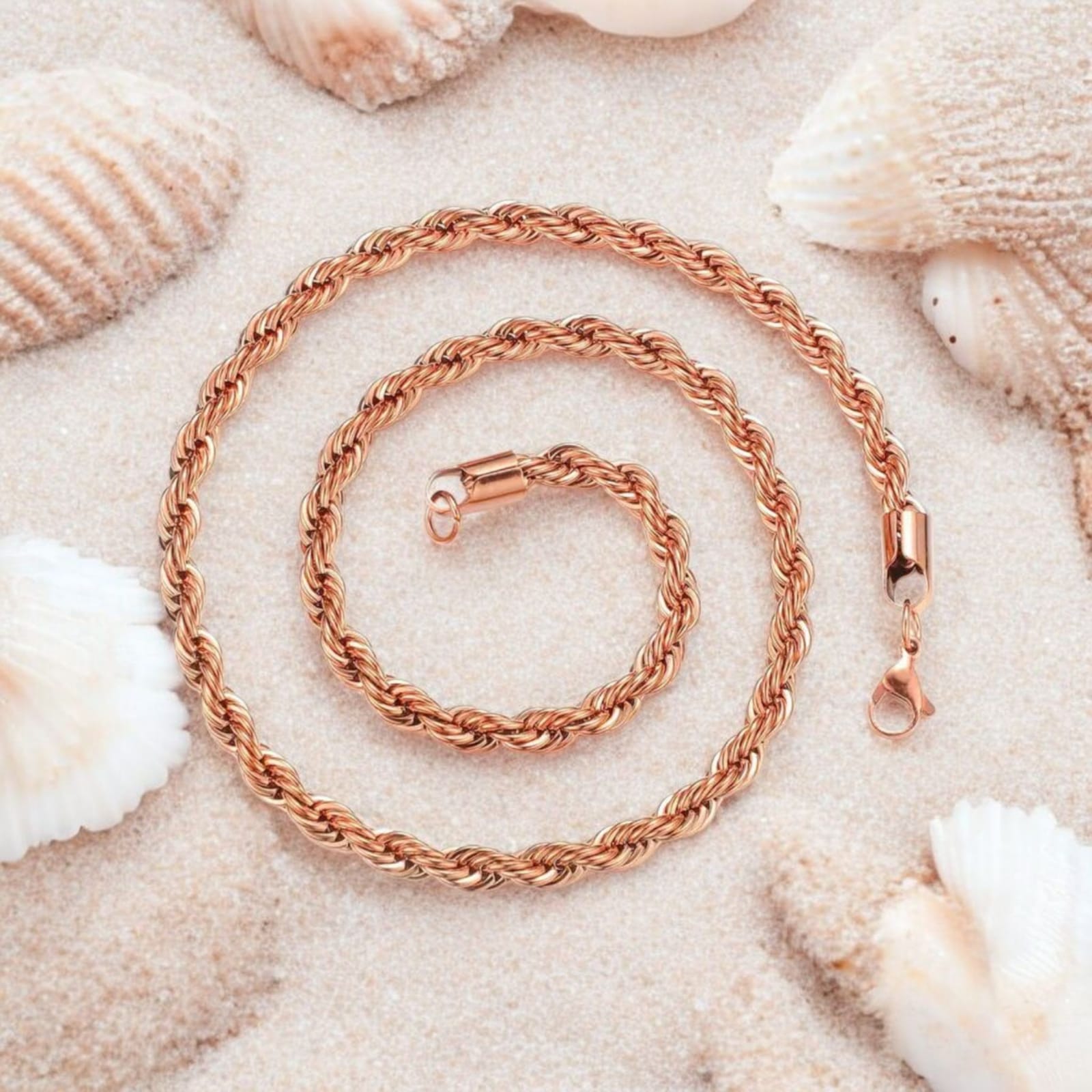 Cadena Lazo Rosa Hombre