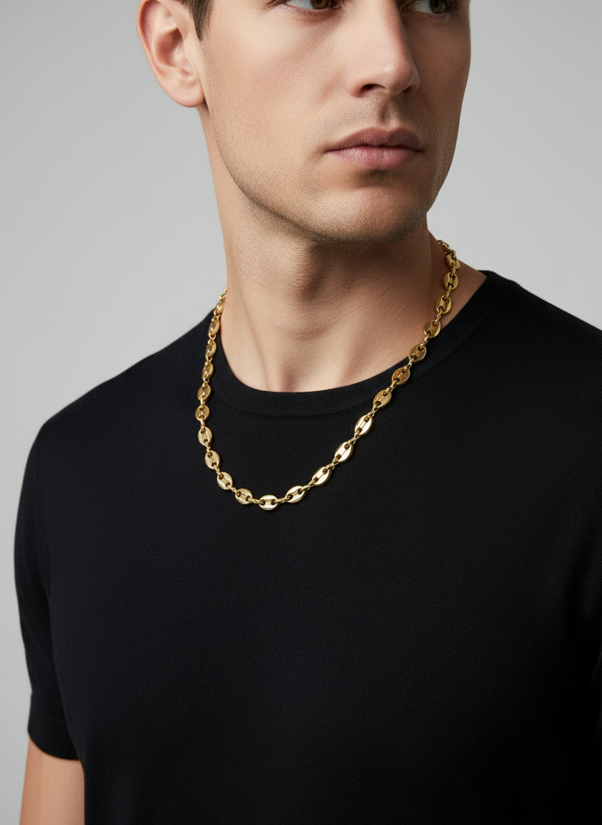 Cadena Tipo G o Grano de Cafe Hombre